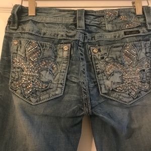 Fleur de Lis Miss Me Jeans
